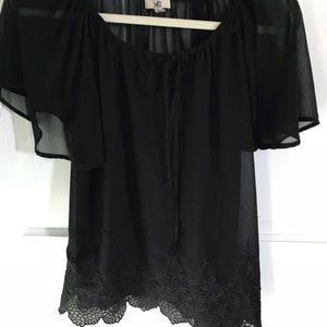 Black Sheer Blouse
